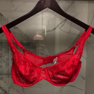 Victoria’s Secret 32D Sexy Red Lace Bra